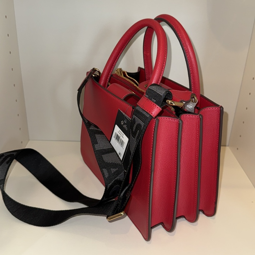 Karl Lagerfeld Paris Leather Satchel - Picture 3 of 13